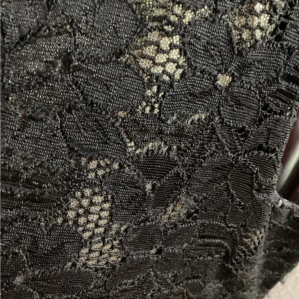 NWOT Torrid Black and Gold Lace Dress 16 - Picture 4 of 11